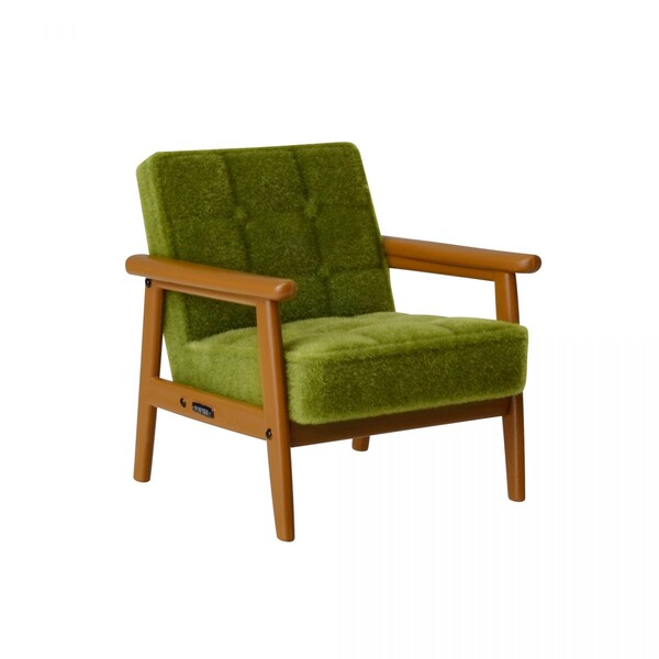 karimoku 60 Miniature Furniture 1st, Miniature [4589573455708] (2. K Chair 1 Seater Moquette Green), Ken Elephant, Trading, 4589573455708